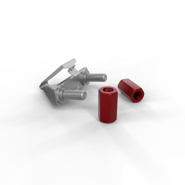 Patchbox /dev/mount 50-Pack, 1RU Toolless Cage-Nut alternative, Supports Components Up To 200KG (...