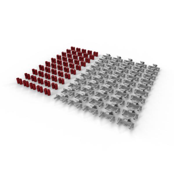 Patchbox /dev/mount 50-Pack, 1RU Toolless Cage-Nut alternative, Supports Components Up To 200KG (... - Image 4