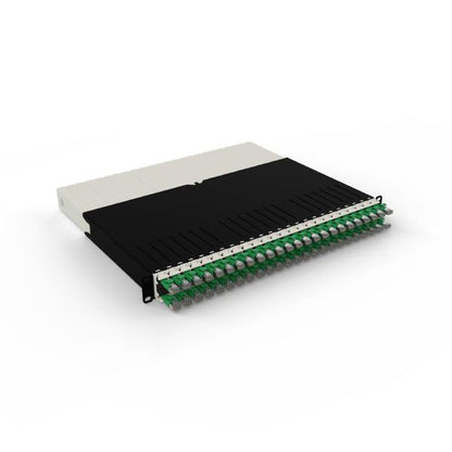 Patchbox.One 8RU STP Green Cat6A Cable Management System, Includes 24x 8RU Green Casettes, 3x Pat...