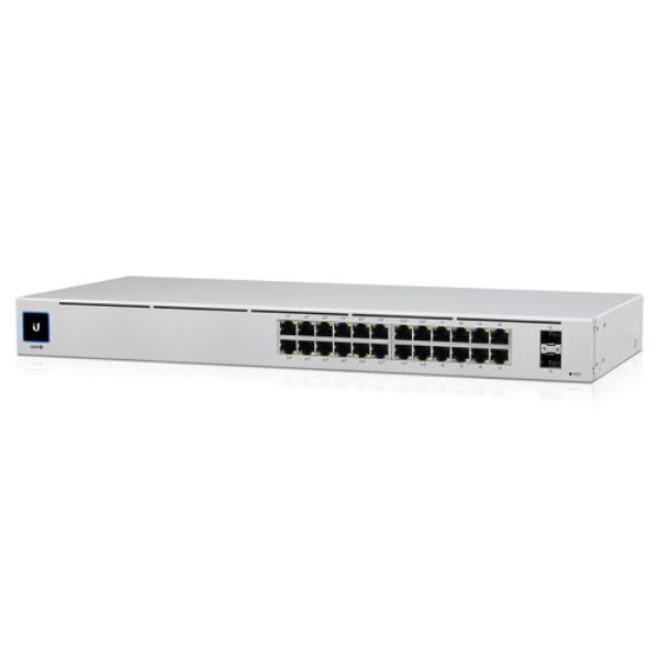 Ubiquiti USW-24-POE UniFi Standard PoE 24-Port Switch, Layer 2, 16x Gbe PoE+ Ports, 8x Gbe Ports...