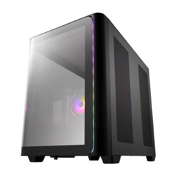 FSP M580 Black Gaming ATX Mid-Tower 3D Curved Glass Case, Up to ATX MB Supported, Black Case - PC... - Image 2