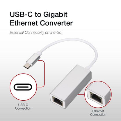 Shintaro USB-C to Gigabit Ethernet RJ45 Adapter: 10/100/1000Mbps, Plug & Play, Mac/Windows Compat... - Image 3
