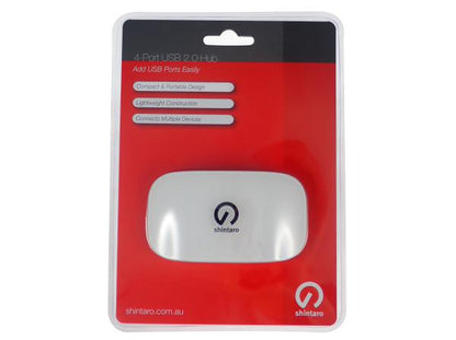 Shintaro 4 Port USB 2.0 Hub - Compact & Lightweight Design for Multiple Device Connectivity - USB... - Image 2