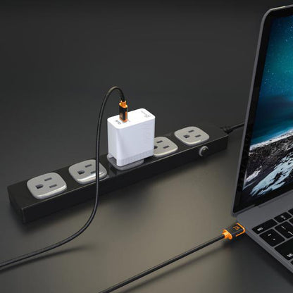 J5create JUCX24 USB-C to USB-C Sync & Charge Cable 180cm, Braided Polyester (Supports USB 2.0 with speeds up to 480Mbps, output up to 3A) Up to 60W PD