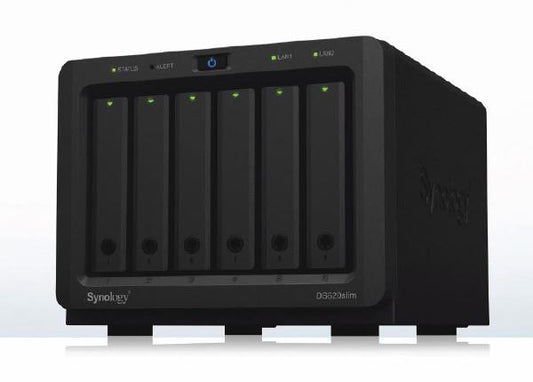 Synology DiskStation DS620Slim 6-Bay 2.5" Diskless 2xGbE NAS, Intel Celeron, 2 GB DDR3L RAM, 2xUSB 3.0  (Compatible with 2.5" SSD/HDD Only)