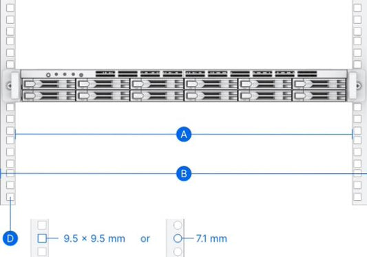 Synology Rail Kit RKS-01 - Sliding rack rails for Synology rackmount servers ( FS2500) - NAS - Ac...
