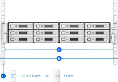 Synology Rail Kit RKS-02 (Sliding) for 1U, 2U and 3U NAS Systems ( Replaces RKS1317 ) - NAS - Acc...