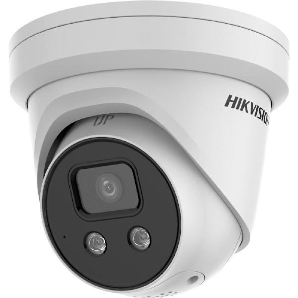 Hikvision 4K AcuSense Strobe Light and Audible Warning Fixed Turret Network Camera - IP Cameras