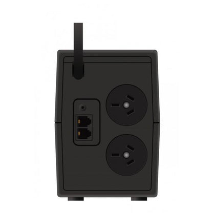 ION F11 650VA Line Interactive Tower UPS, 2x Australian 3Pin Outlets, 143mm x 100mm x 290mm, 3 Year Advanced Replacement Warranty