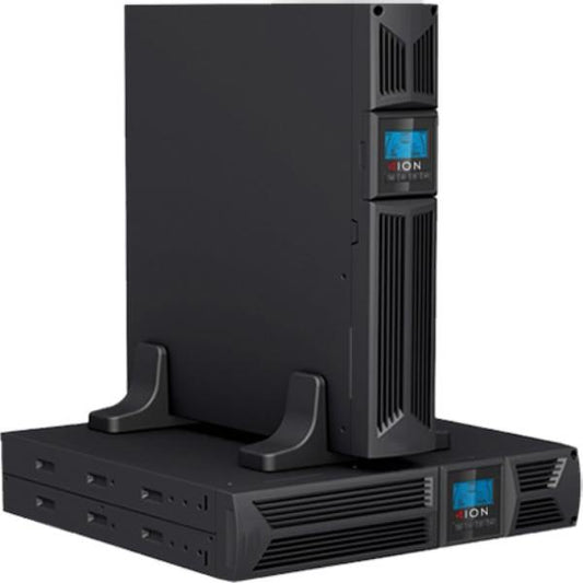 ION F16 3000VA / 2700W Line Interactive 2U Rack/Tower UPS, 8 x C13 (Two Groups of 4 x C13) 1 x C19, 3 Year Advanced Replacement Warranty. Rail Kit Inc