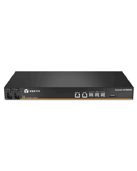 Vertiv Avocent ACS 8000 48-Port Console Server with Dual AC Power Supply, 1GB, DDR3 SDRAM, 2x Net...