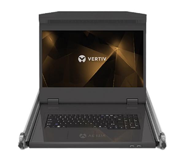 Vertiv Avocent 18.5" LCD Tray, 16 Port IP-KVM, 16 IQ MPUIQ-VMCHS, USB KB-US INTL  - with Jumper c...
