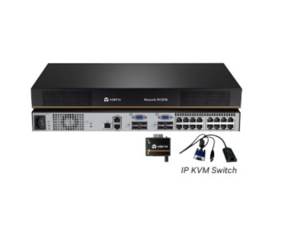 Vertiv Avocent 18.5" LCD Tray, 8 Port IP-KVM, 8 IQ MPUIQ-VMCHS, USB KB-US INTL  - with Jumper cor... - Image 2