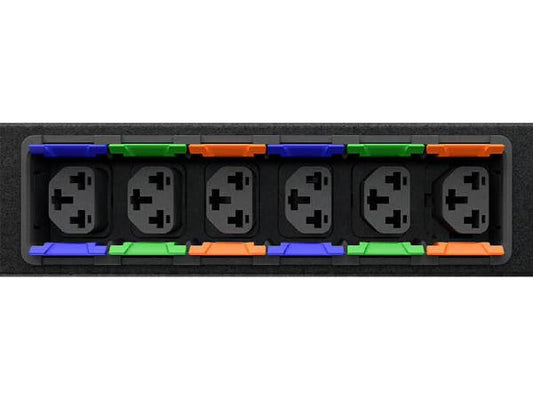 Vertiv Geist F0144849 Basic 1U PDU, 16A, 230V, 1U, 12x Locking IEC C13/C19 Combination outlets, 3...