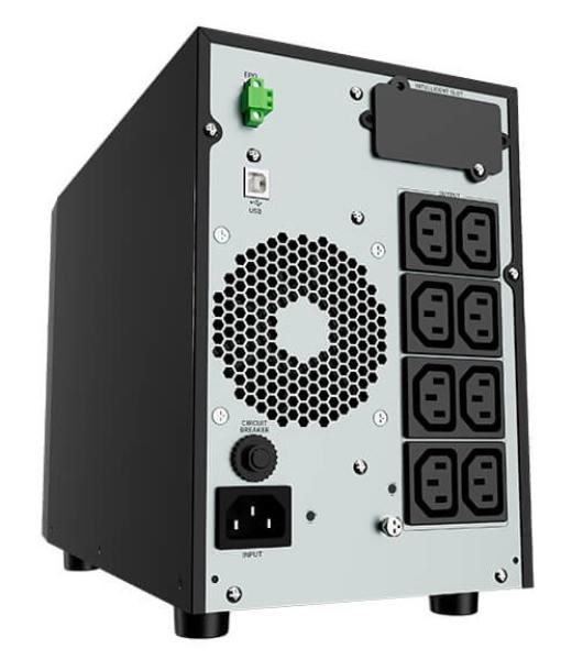 Vertiv Liebert GXE3-1000IMT, 1000VA 900W 230V, Double Conversion UPS, 0.9 PF Tower, 8 x IEC60320 C13, Single Phase