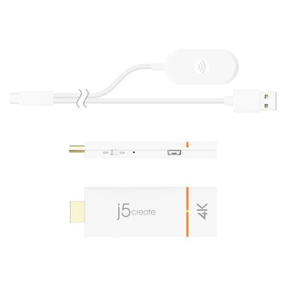 J5create JVAW76 ScreenCast 4K Wireless Display Adapter - Cast Laptop to TV (Supports Miracast, Ai... - Image 2