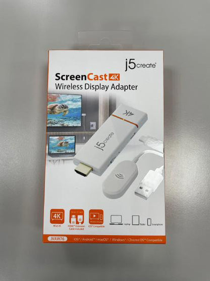 J5create JVAW76 ScreenCast 4K Wireless Display Adapter - Cast Laptop to TV (Supports Miracast, Ai... - Image 9