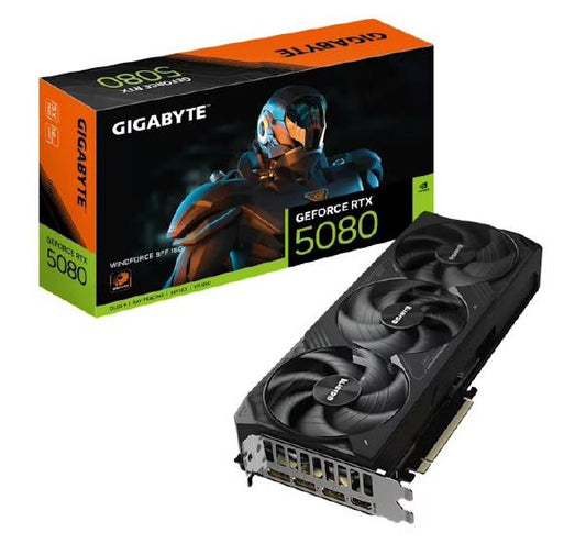 Gigabyte GeForce RTX 5080 Windforce OC 16GB Graphics Card - Graphics Cards - Consumer