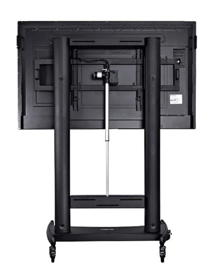 TouchBoard Mobile Height Adjustable Motorised Linear Actuator Lift System. VESA to 1200 x 600mm. Supports panels up to 136kg. Black.
