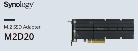 Synology M2D20 Adapter card for SSD - NAS - Accessories
