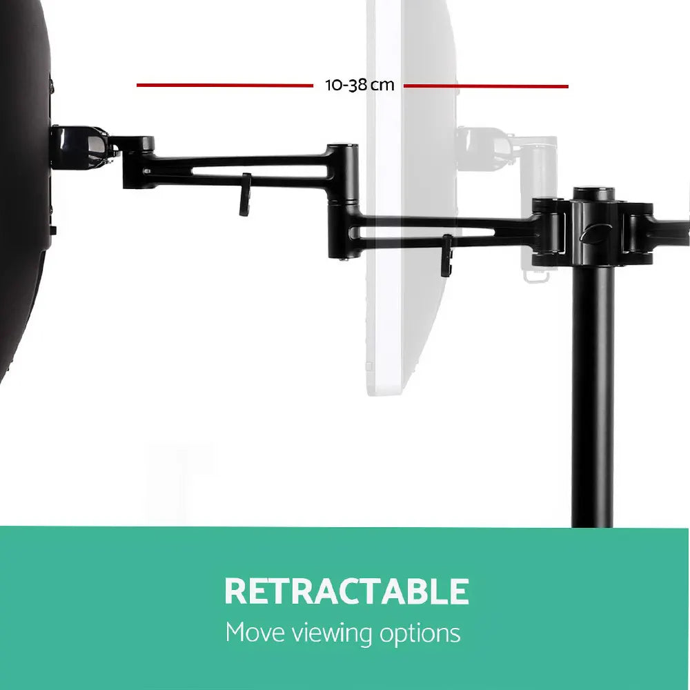 Artiss Monitor Arm Dual Desk Mount Screen Holder Bracket - Image 5