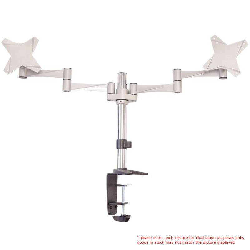 Astrotek Dual Monitor Arm Desk Mount Height Adjustable Stand for 2x LCD Display 23.8' 24' 27' 31....