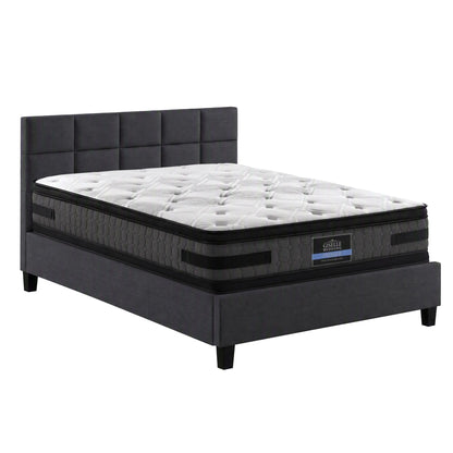 Giselle Mattress & Artiss Queen Bed Frame Bundle, 36cm Double Sided Euro Top Mattress - Image 9