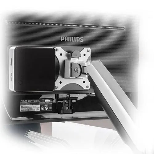 Brateck Vesa Compatible NUC mounting bracket, up to 3kg, Black colour, Steel Material, VESA Compa... - Image 2