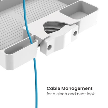 Brateck Pole Mounted Storage Shelf Easily mounted to Φ30-48mm (1.2'-1.9') poles (BLACK) 224x176x3... - Image 3