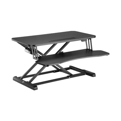 Brateck COST-EFFECTIVE ELECTRIC X-LIFT DESK CONVERTER 615x800x156~480mm up to 20kg, Black, Worksu...