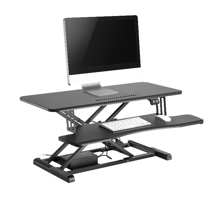 Brateck Electric Sit Stand Desk Converter (950x615x156~480mm) with Keyboard Tray Deck (Standard S... - Image 3