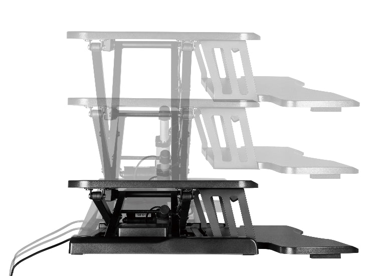 Brateck Electric Sit Stand Desk Converter (950x615x156~480mm) with Keyboard Tray Deck (Standard S... - Image 4