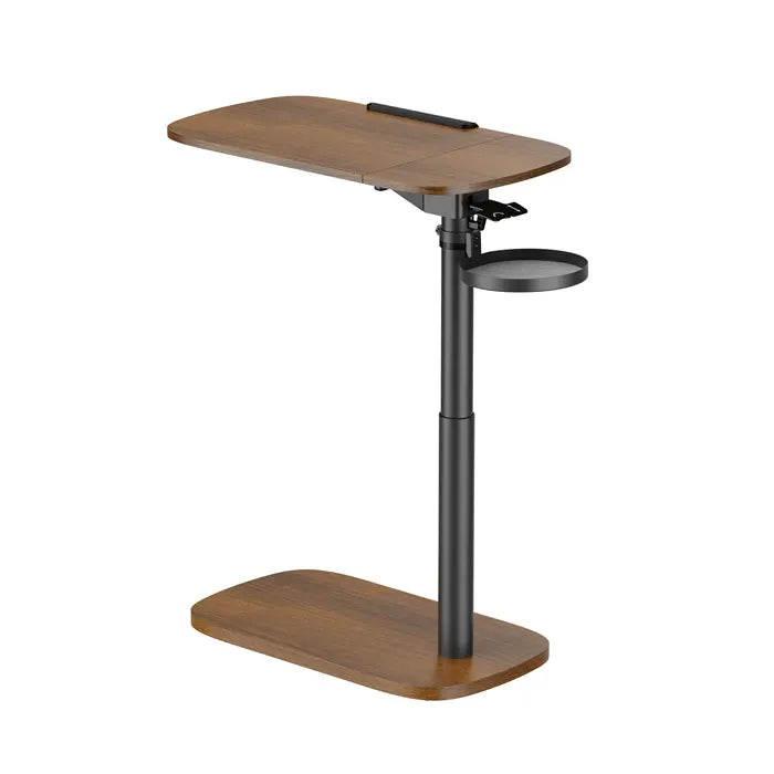 Brateck Storage-Savvy Height Adjustable Mobile Side Table, Gas-Lift Sit-Stand Desk, tabletop 723×... - Image 4
