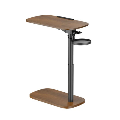Brateck Storage-Savvy Height Adjustable Mobile Side Table, Gas-Lift Sit-Stand Desk, tabletop 723×... - Image 4