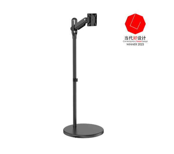 Brateck Mobile Spring assisted Display Floor Stand Fit Most 17'-35' Monitor Up to 10kg per screen...