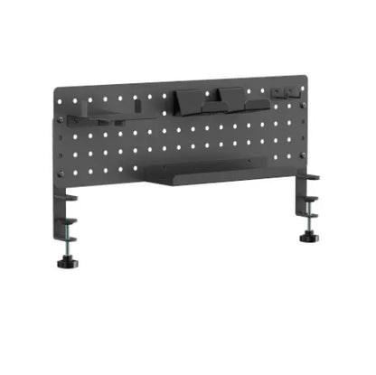 Brateck GMPB-05-02-B Clamp-on desk Pegboard Organizer with Storage Kits (Black) (LS) - Furniture
