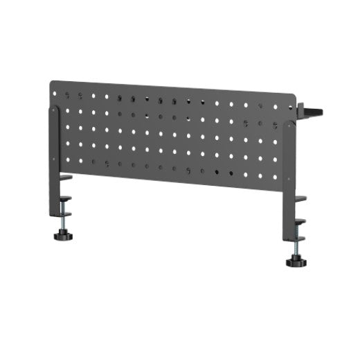 Brateck GMPB-05-02-B CLAMP-ON DESK PEGBOARD ORGANIZER WITH STORAGE KITS (BLACK) (LS) - Furniture - Image 2