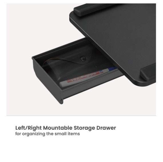 Brateck KBT11-01 CLAMP-ON SIT-STAND KEYBOARD TRAY WITH WRIST REST  STORAGE DRAWER (BLACK) (LS)... - Image 2