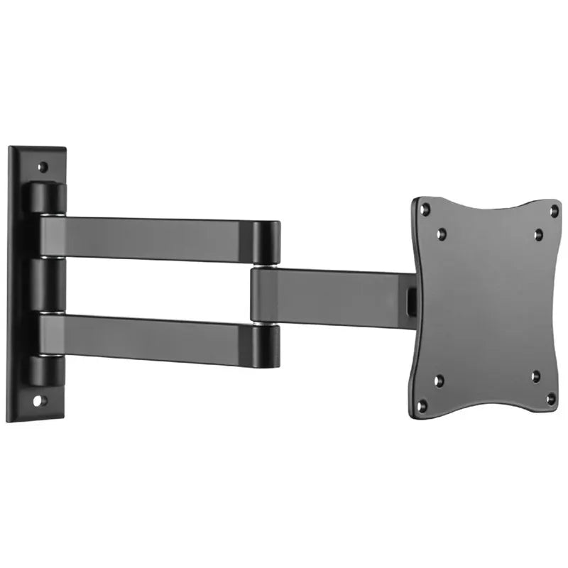 Brateck Aluminum Articulating TV Wall Mount, 13–27', 15kg Capacity, VESA 75x75/100x100, Full Moti...