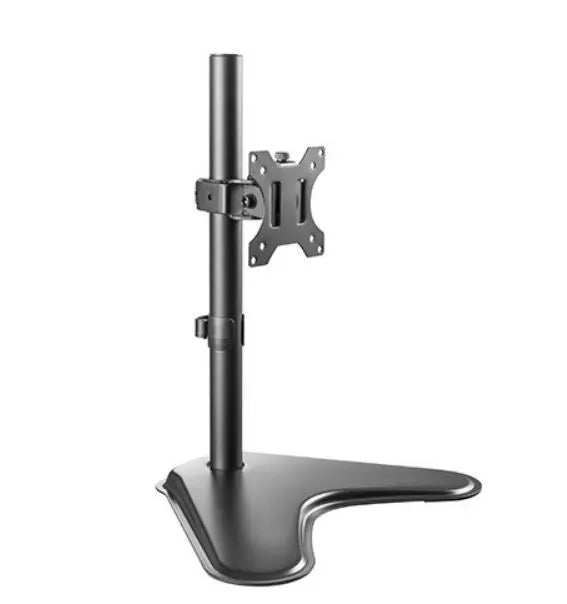 Brateck Single Free Standing Screen Economical double Joint Articulating Stell Monitor Stand Fit...