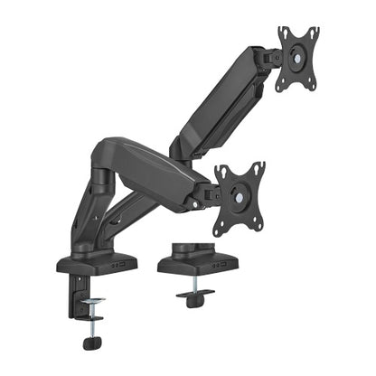 Brateck Economy Dual-Screen Spring-Assited Monitor Arm Fit Most 17'-32' Monitor Up to 9 kg VESA 7...