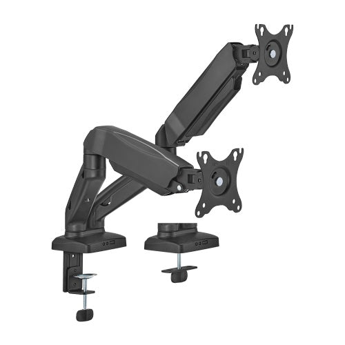 Brateck Economy Dual-Screen Spring-Assited Monitor Arm Fit Most 17'-32' Monitor Up to 9 kg VESA 7...