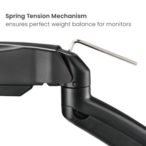 Brateck Economy Dual-Screen Spring-Assited Monitor Arm Fit Most 17'-32' Monitor Up to 9 kg VESA 7... - Image 3