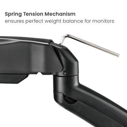 Brateck Economy Dual-Screen Spring-Assited Monitor Arm Fit Most 17'-32' Monitor Up to 9 kg VESA 7... - Image 3
