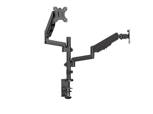 Brateck Dual Monitor Full Extension Gas Spring Dual Monitor Arm (independent Arms) Fit Most 17'-3...