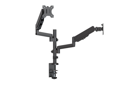 Brateck Dual Monitor Full Extension Gas Spring Dual Monitor Arm (independent Arms) Fit Most 17'-3... - Image 4