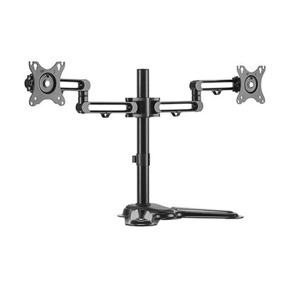 Brateck Dual Free Standing Monitor Premium Articulating Aluminum Monitor Stand Fit Most 17'-32' M...
