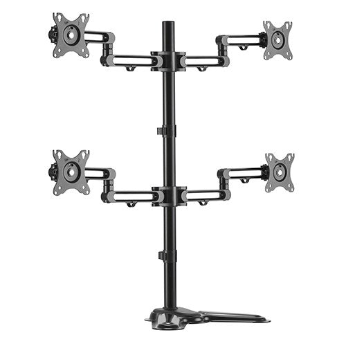 Brateck Quad Free Standing Monitor Premium Articulating Aluminum Monitor Stand Fit Most 17'-32' M...