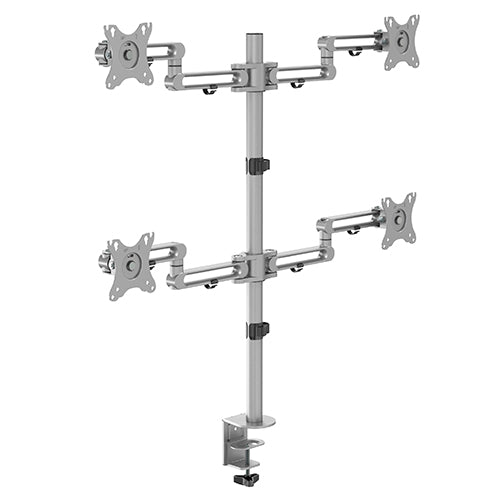 Brateck Quad Free Standing Monitor Premium Articulating Aluminum Monitor Stand Fit Most 17'-32' M... - Image 2