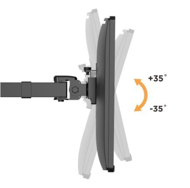 Brateck Single Monitor Affordable Steel Articulating Monitor Arm Fit Most 17'-32' Monitor Up to 9... - Image 3